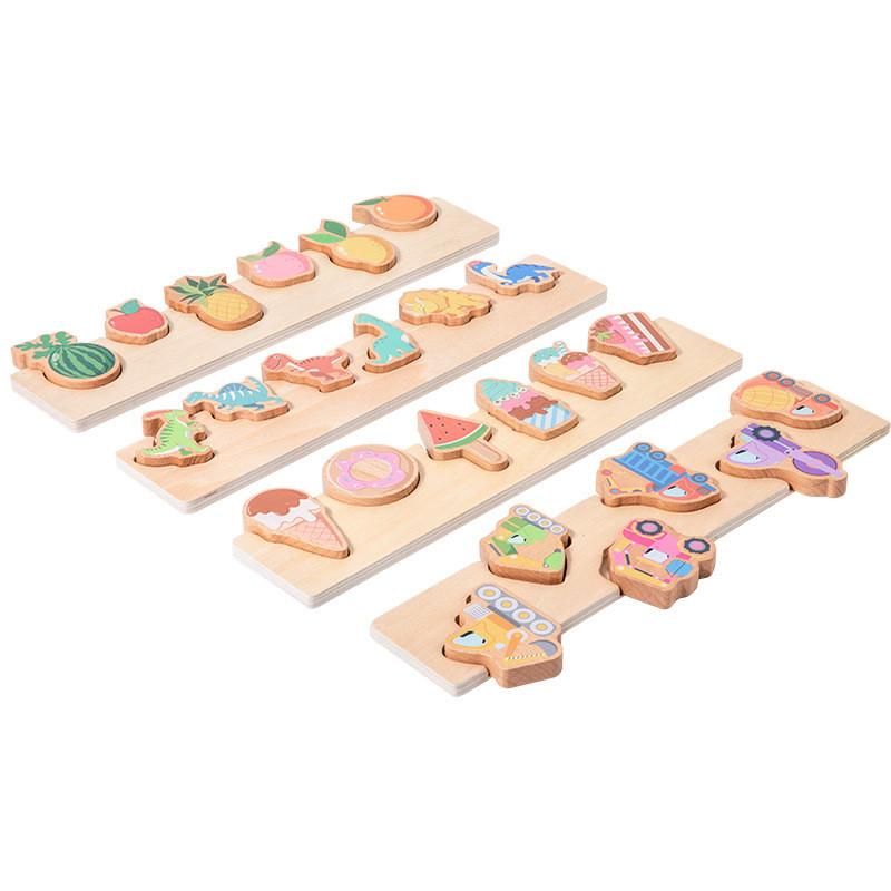 Wooden 3d Kids Shape Puzzle Animal Figures Early Education Cognitive Development