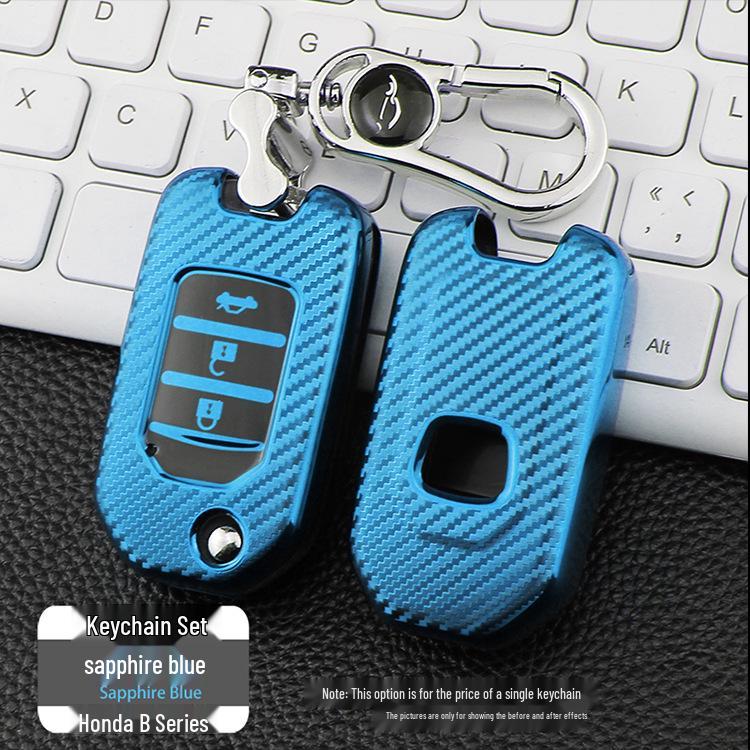 Honda B Type Carbon Fiber Texture TPU Car Key Case