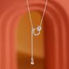 925 Sterling Silver Round Necklace - Light Luxury 2025 High-End Clavicle Chain Choker for Women