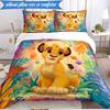 Lion king 3pcs K-pop music group Bedding set,Ideal for Bedroom, Dormitory,Including Duvet Cover And 2pcs Pillowcases,Fan gifts