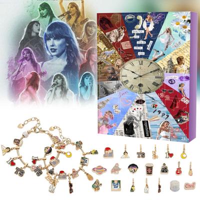 2023 Kerst Adventskalender Cadeaus, DIY Armband Maken Kit Voor Kinderen Volwassen, 24-Dagen Kerst Countdown Kalender Sieraden Geschenken