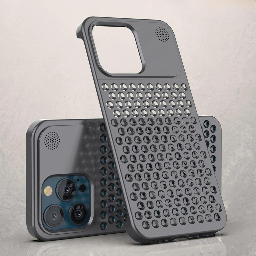 For iPhone 15 14 Plus 13 12 16 Pro Max Rimless Aluminum Metal Bumper Aromatherapy Case Anti-scratch Shockproof Fragrant Cover