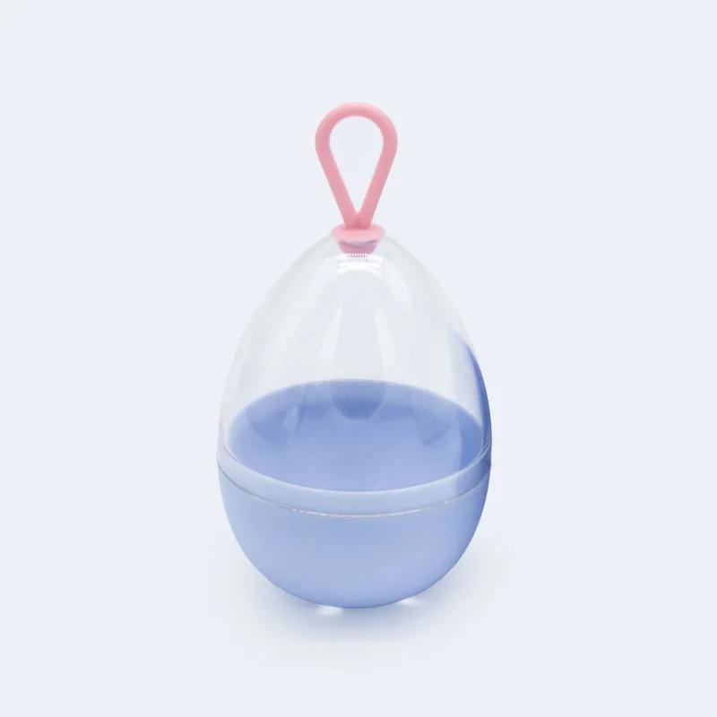 Empty Transparent Puffs Drying Box Storage Case Portable Sponge Stand Cosmetic Egg Shaped Rack Makeup Blender Puff Holder