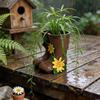 Boot Vases Boot Planter Rustics Farmhouse Flower Pot Outdoor Decorative Plant Pot Bucket for Wedding,Gardens Home Decors
