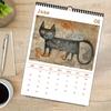 1pc Guitar-Playing Cat Wall Calendar - Pet Cat Theme, with 12 Different Designs, Suitable As a Gift for Birthdays, Christmas