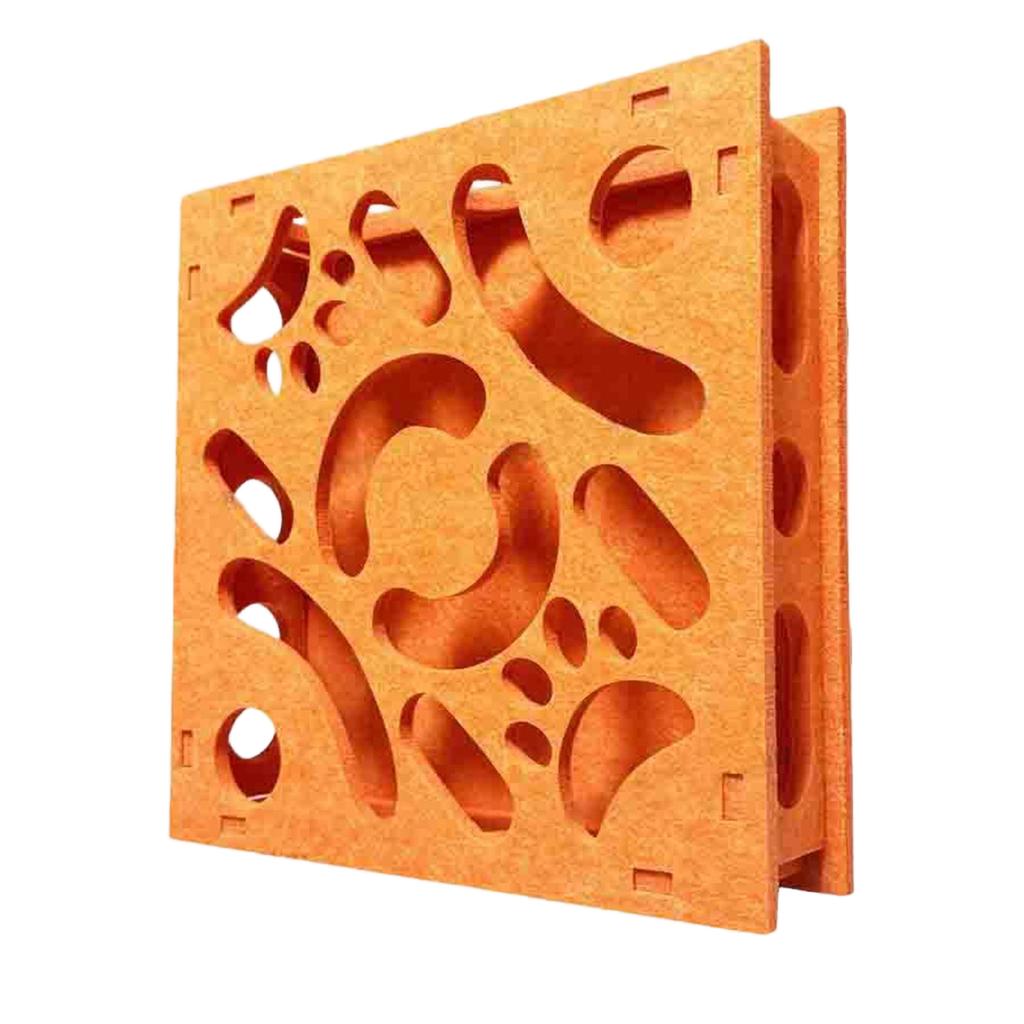 Interactive Cat Food Puzzle Toy Durable Felt Material Pet Treat Dispenser for Mental Stimulation and Slow Feeding Activity Board