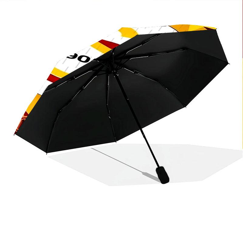 1 PC Automatic Folding Umbrella - Galatasaray S Custom Name Pattern, Portable & Foldable Design with 8 Ribs, Christmas Birthday Gifts