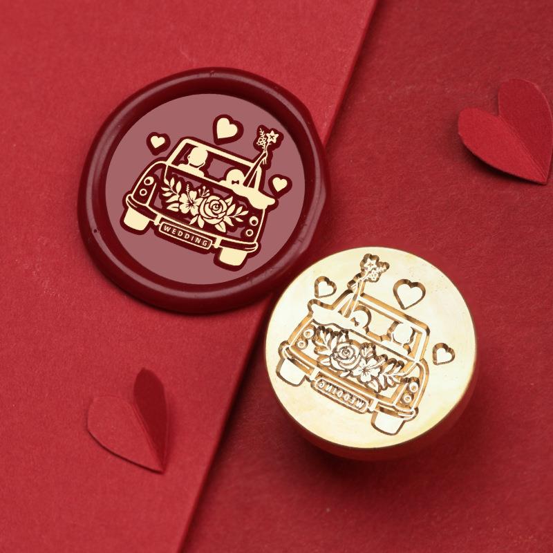 Wedding Celebration Stamps Wax Seal Stamp Vintage Sealing Stamp Head For Cards Envelopes Wedding Invitations Gift Packaging