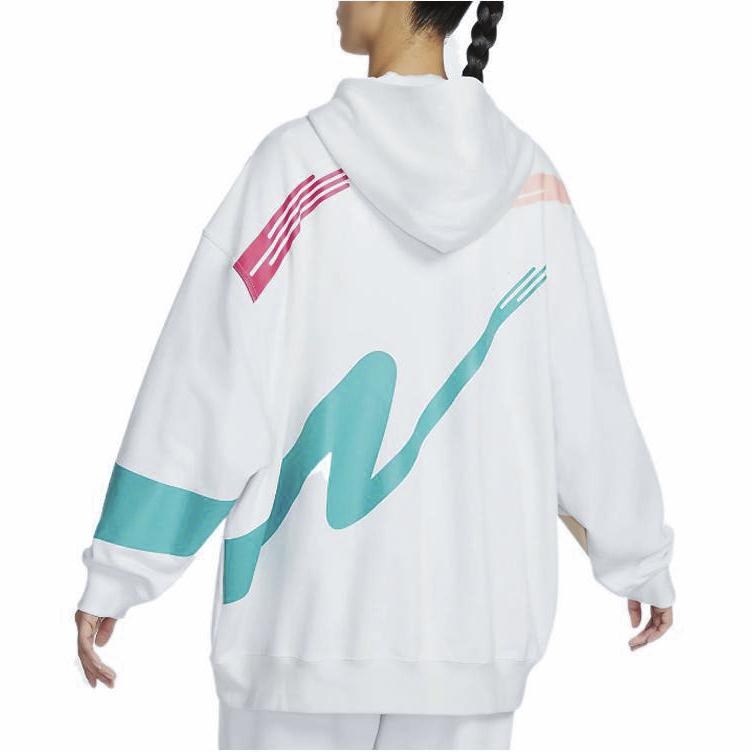 Nike Year Of The Rabbit CNY Series Sportswear Oversized Knit Hoodie Women Tops White FD4798-121