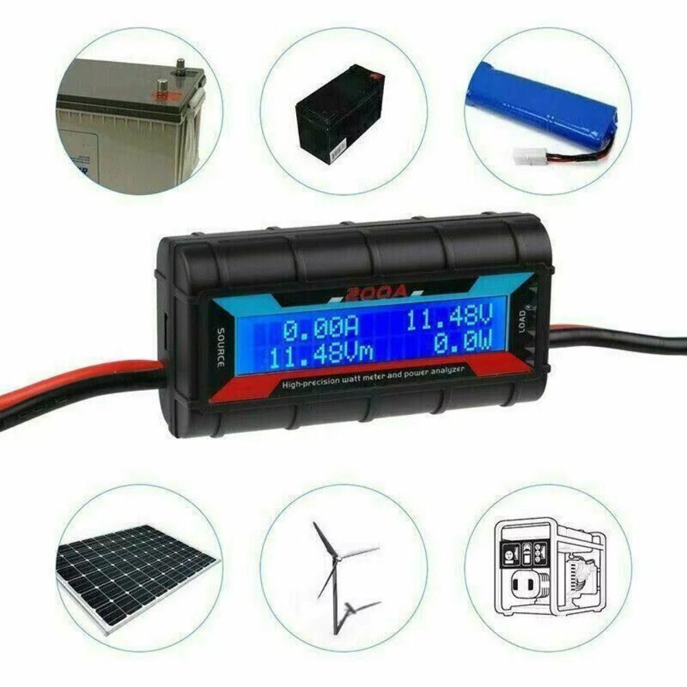 

Digital Solar Power Analyser LCD Detector Protable Power Analyzer Voltmeter чорний