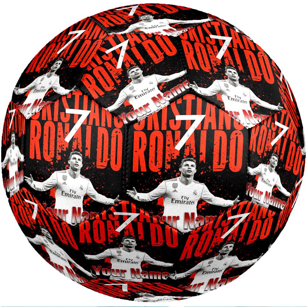 Cristiano Ronaldo Fashion Size 5 Football Wearproof Non‑Slip Soccer Ball For Sports Training Entertainment Use