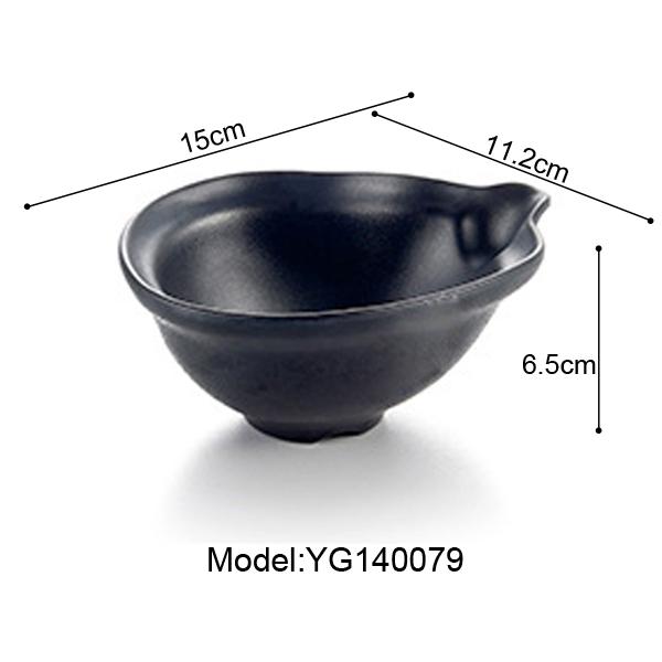 Imitation Porcelain Frost Melamine Dinnerware Oval Bowl Japanese Restaurant Chaos Big Bowl A5 Melamine Bowls Melamine Tableware