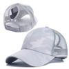 Women'S Ponytail Baseball Caps Spring Summer Cotton Mesh Sun Hat Running Snapback Hat Female Adjustable Girl Outdoor Visor Hats
