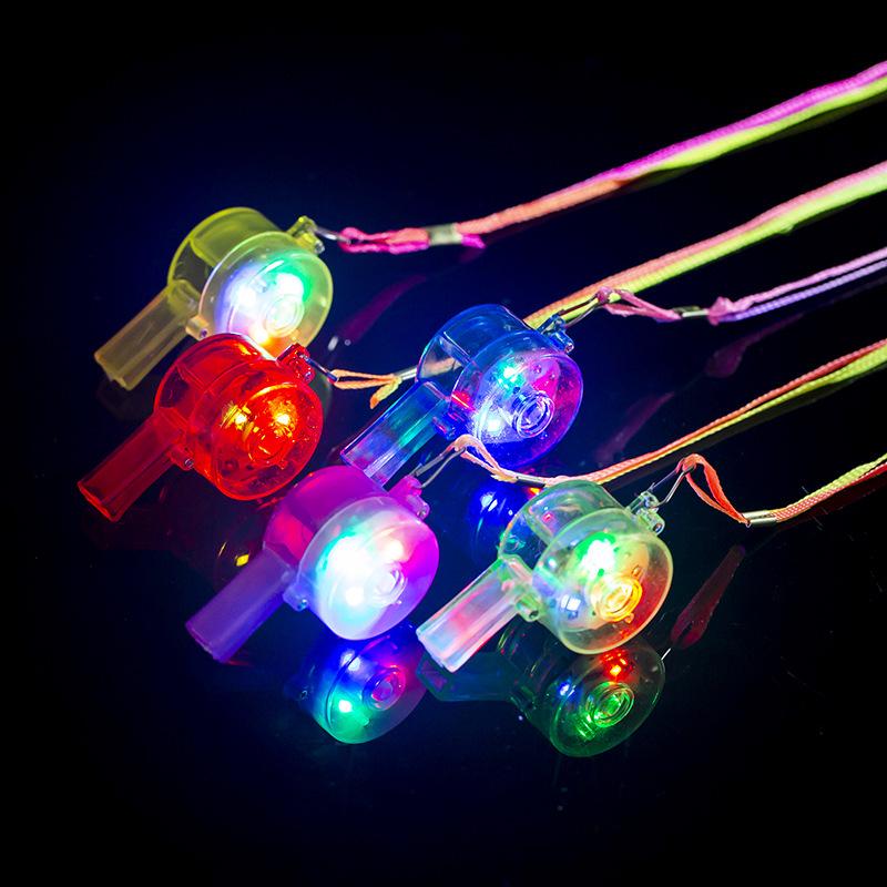 Children's LED Flashing Mouth Whistle for Concerts and Events