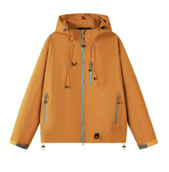 Couple's Three-in-One Hooded Windbreaker: Waterproof, Breathable, Loose-fit Ski & Hiking Jacket for Men and Women