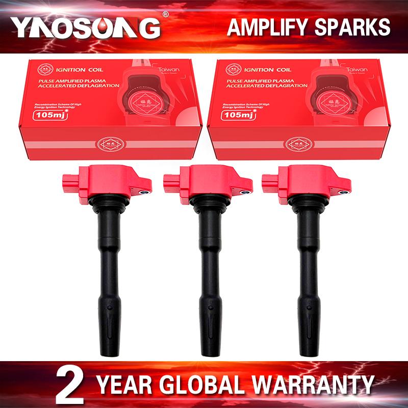 Ignition Coil For Nissan Renault Clio Dacia Duster Smart Fortwo 453 0.9 1.0 1.2 1.6 UF808 22448-00Q0F 22433-2428R