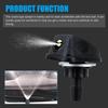 2 PCS Car Front Windshield Washer Nozzle, 0.31" Connector Single Hole Fan-Shaped 360 Degree Adjustable Uniform Spray, Wiper Nozzle Replacement,