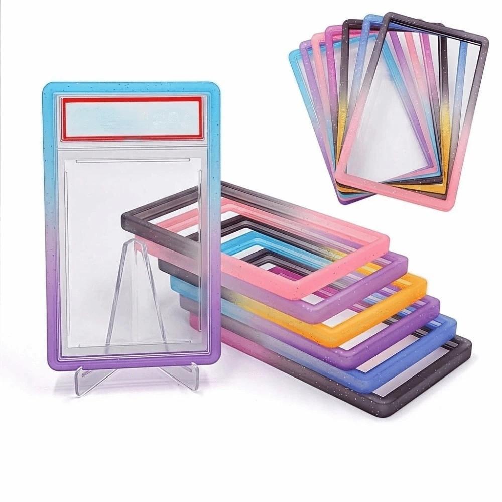 Trading Card Soft TPU Frame Shock Absorption Matte 35PT Protective Case Lightweight Tight Fit Rating Cards Holder Drop-resistant