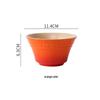 Rainbow Gradient Ceramic Rice Bowl - Japanese High-Foot Dessert, Soup, Ramen, and Steamed Egg Bowl