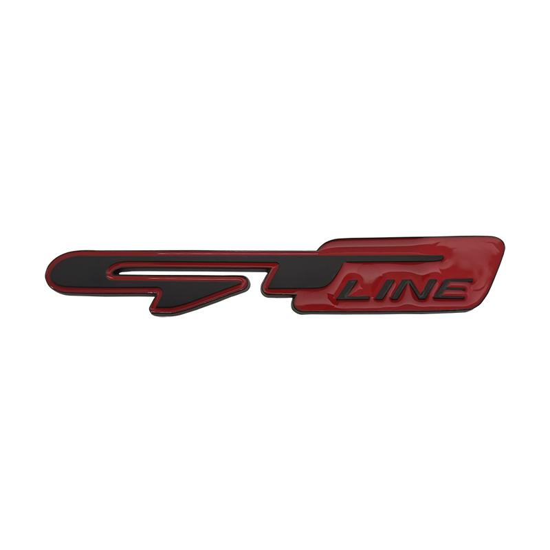 3D Metal Car Tuning Atuo Emblem Sticker GT Line Decals For Kia Forte Ceed For Hyundai i30 solaris tucson For Peugeot 206 308 208