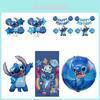 Nytt Lilo och Stitch Aluminiumfolieballongset för Födelsedagskalasdekoration och Barnleksaker