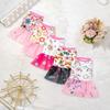 Small Pet Puppy Dog Cat Cute Mesh Print Skirt Princess Tutu Dress Summer Cloth E