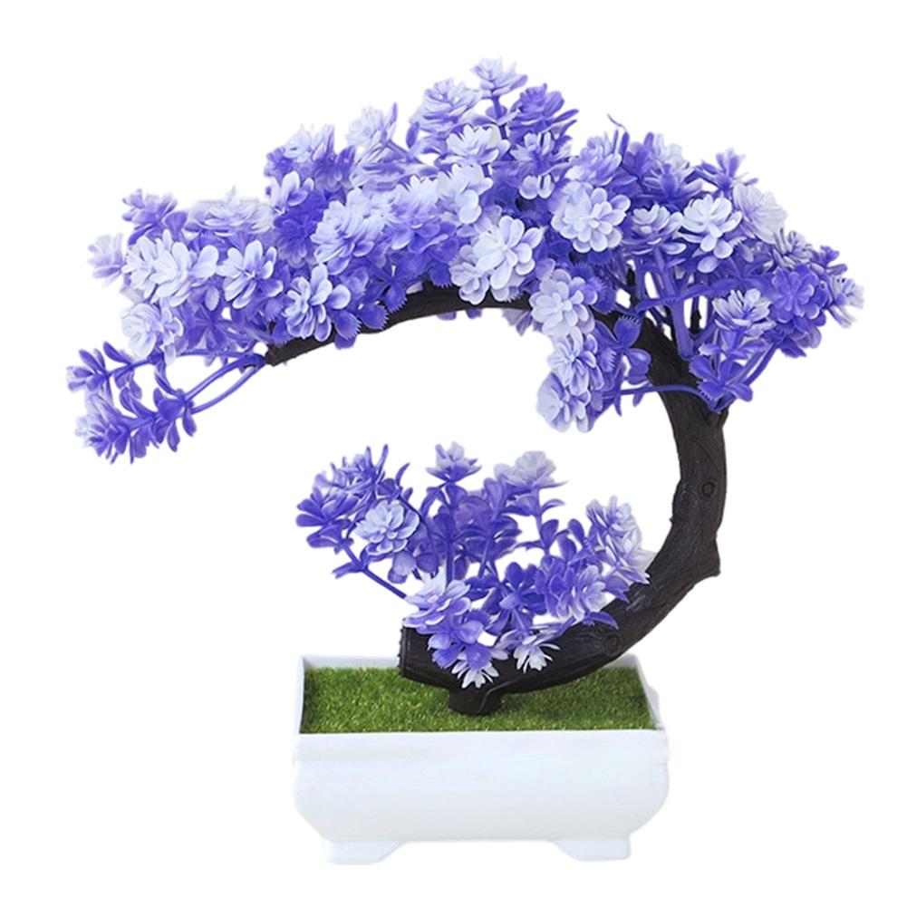 Fogliame Realistico Albero in Miniatura Pianta Artificiale Costruzione in Plastica