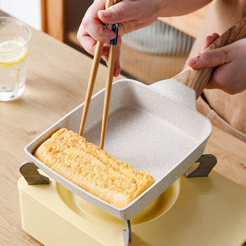 Nonstick Coating Steak Frying Pan Flat Surface Griddle Pan Tamagoyaki Omelette Pan  Home Kitchen