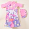Costume da Bagno Intero Kuromi Cinnamoroll - Cane dalle Grandi Orecchie Cartone Animato Principessa Stile Sportivo