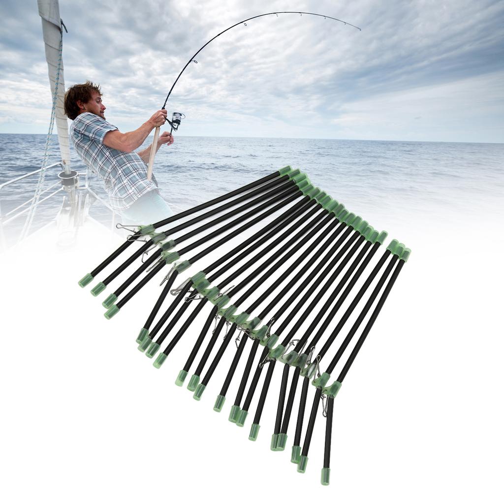 20Pcs Sea Fishing Anti   Feeder Boom with Snaps Tube Balance Connector Fish Tackle