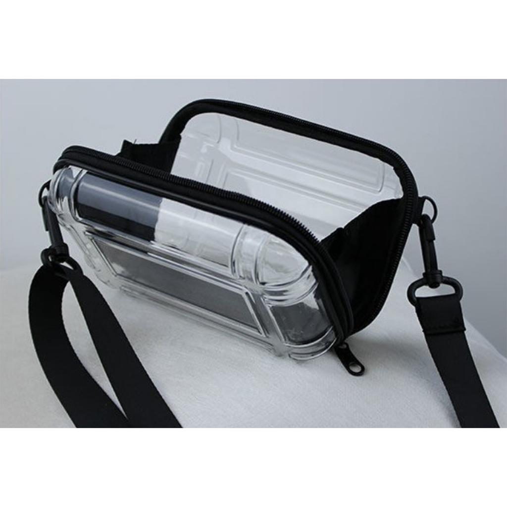 Portable Transparent Shoulder Crossbody Bag Clear Waterproof Wash Bags Travel Shopping Storage Tote Shoulder Phone Bag