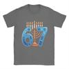 Unisex TShirts Funny Six Seven 67 Meme Sarcastic Hanukkah Fun Pure Cotton Tee Shirt Short Sleeve  T Shirt O Neck Clothes Big Size
