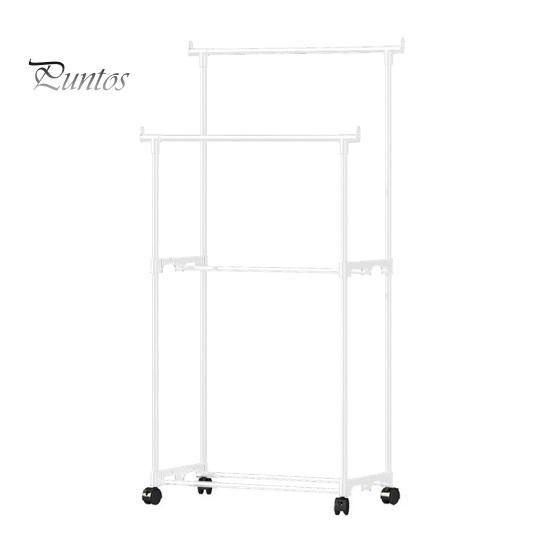 

Современная модульная вешалка для одежды, прочная несущая конструкция, простая сборка, вешалка для одежды с двумя штангами чёрный