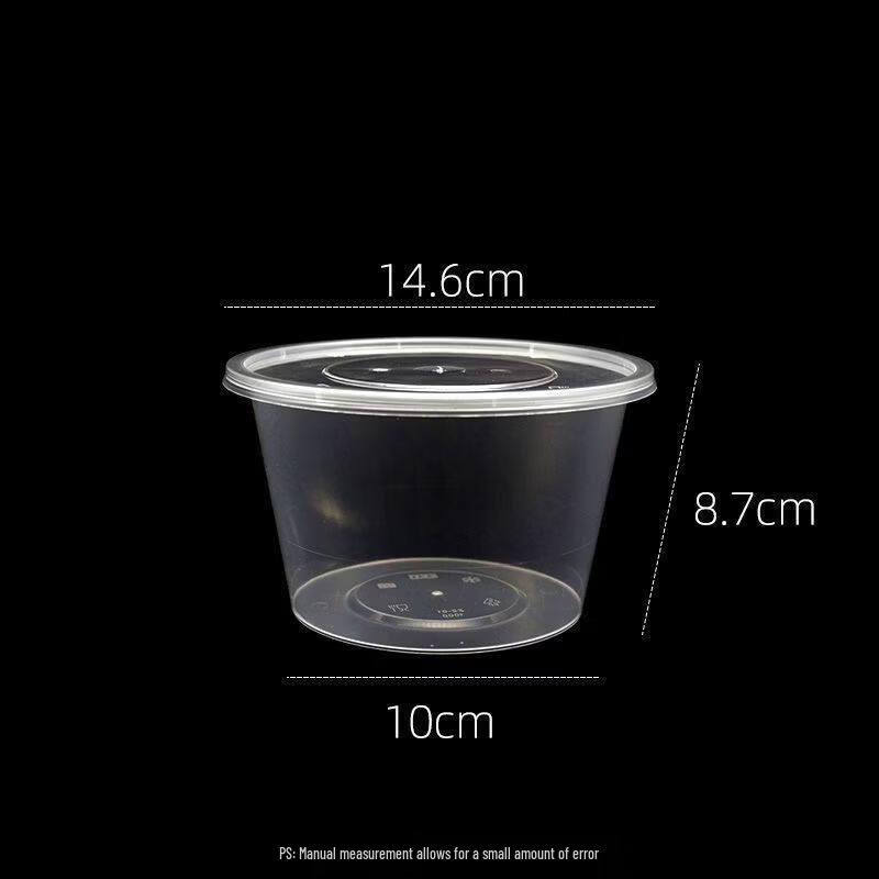 Disposable Round Meal Prep Container Set with Lids