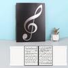 Contiguous Page Design Multi-layer Music Score Folder 40 Pockets A4 Sheet Music Folder  Paper Sheet