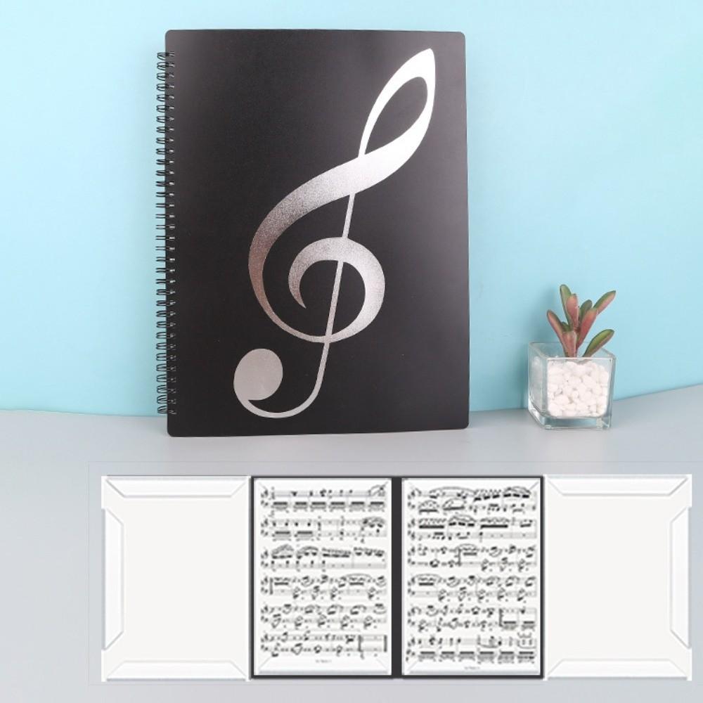 Contiguous Page Design Multi-layer Music Score Folder 40 Pockets A4 Sheet Music Folder  Paper Sheet