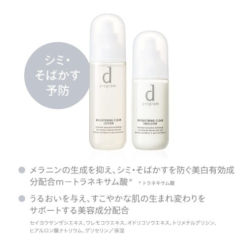 d Program Brightening Clear Emulsion MB Emulsion Refill Whitening Care for Sensitive Skin 88mL