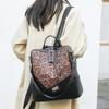Schulranzen Patchwork Rucksack Neue Große Kapazität Leopardenmuster Mode Mehrzweck Damen Tasche Leichte Freizeit Reise Umhängetasche
