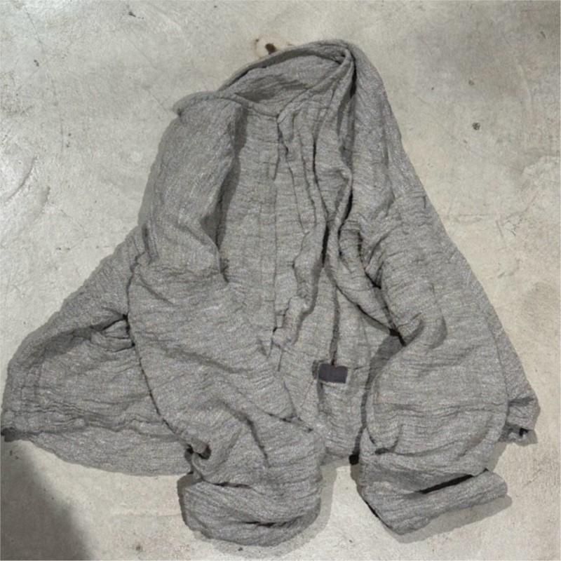 Johnature Damen Vintage Einfarbig O-Ausschnitt Langarm Frühling Chinesischer Stil Weiche Damenmäntel