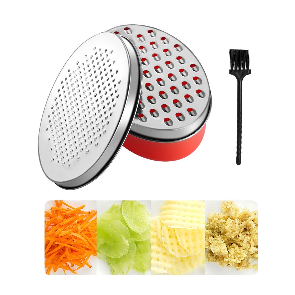 Cheese Graters PP Workmanship Vegetable Craftsmanship Utensils Grinding Tool with Brush Kitchen Supplies Metal Zester