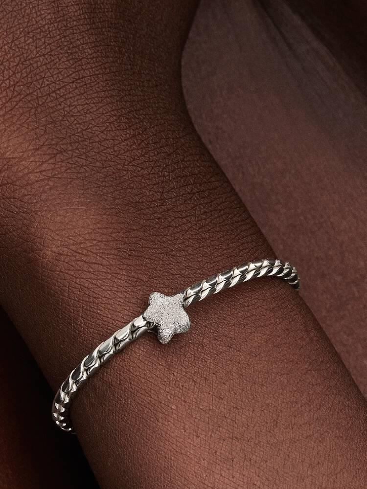 Pandora Textured Star Mini Charm – Sterling Silver – 794050C00