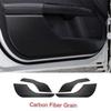 For Ford Fusion Mondeo 2013-20 Carbon Fiber Leather Door Anti Kick Pad Panel 4x