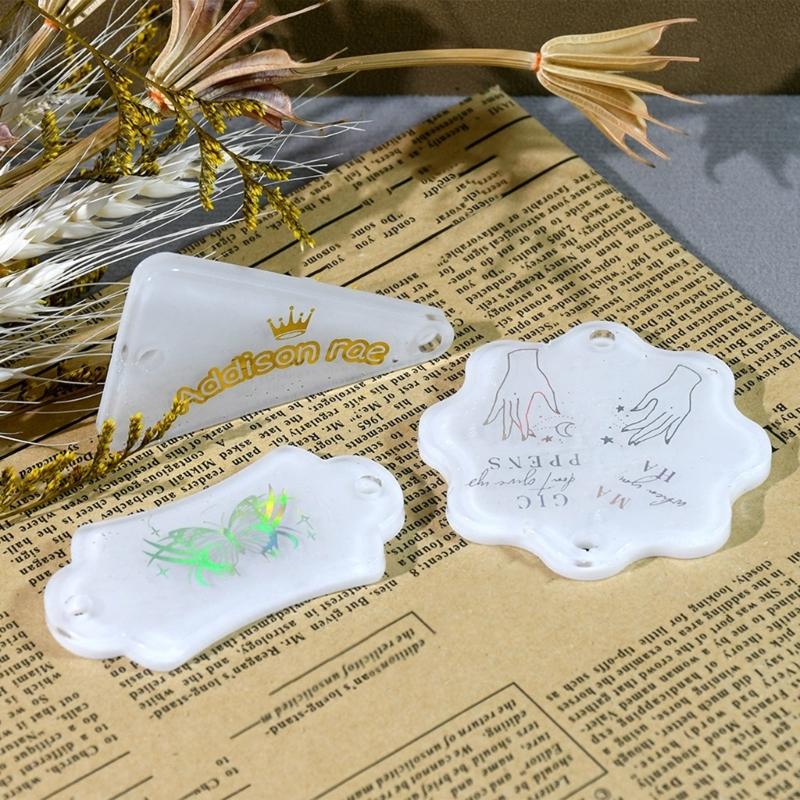 6 Cavities Pendant Silicone Molds for Pendant Earrings Necklace Keychain Mold Resin Molds Jewelry DIYs Casting Mold Craft