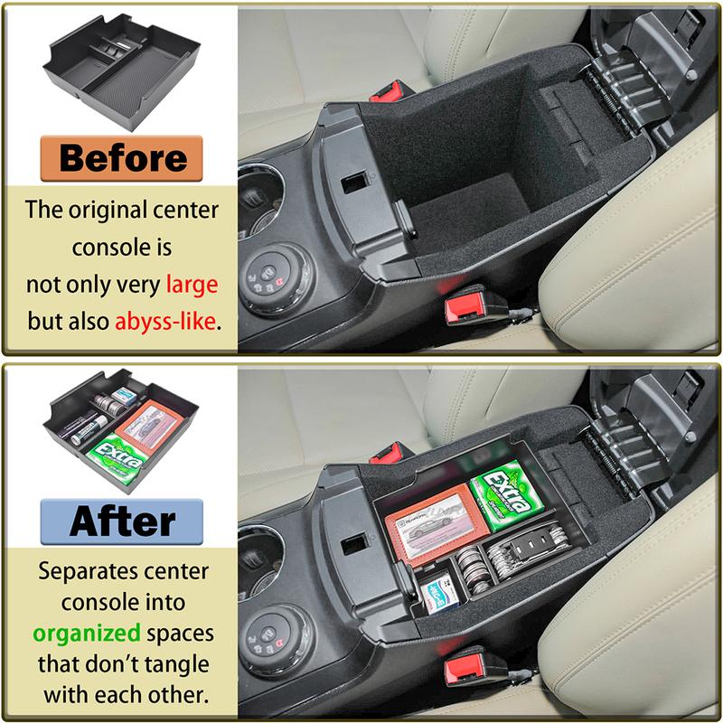 SixthSmoy Center Console Organizer for Ford Explorer 2018 2017 2016 2015-2012 Interior Accessories Armrest Storage Tray