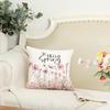 1 piece, spring pillowcase, floral decoration seasonal farmhouse summer sofa cushion single-sided printing, no pillow core