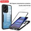 360 Full Body Front+Back Clear Case Shelluxe For Xiaomi Redmi Note 12 13 Pro Plus + Note12 Note13 5G Silicone Double Sided Cover