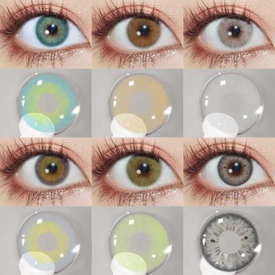 Natural Color Contacts Lenses for Eyes Lenses 1Pair Green Eye Lens Yearly Fashion Blue Contact Lens Colored EyeContacts