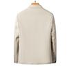 Middle-aged Men's Leather Jacket Autumn and Winter New Business Casual Simple Lapel Short Soft Leather Jacket Men's Clothing