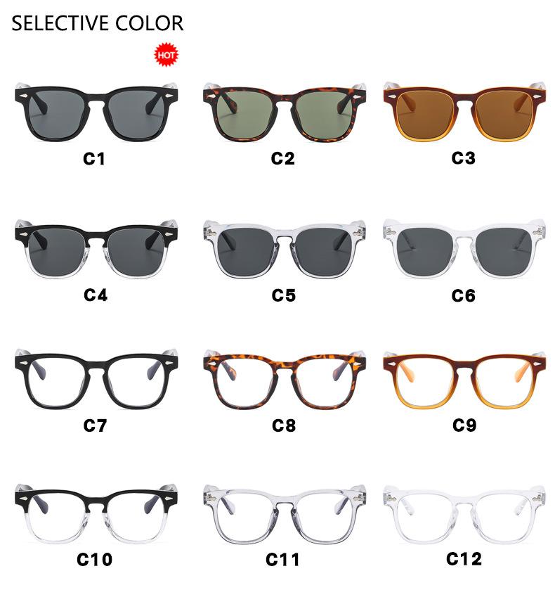 Vintage Retro Style Men Women Sun Glasses Fashion Rivets Decoration Women's Sunglasses High Quality Female Glasses