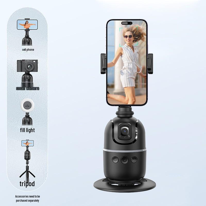 P02 Mobile Gimbal: AI Face Tracking, Live Streaming, Panoramic Stand, Anti-Shake Phone Holder